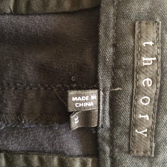 Theory men’s slim dark blue corduroy pants - Picture 3 of 4